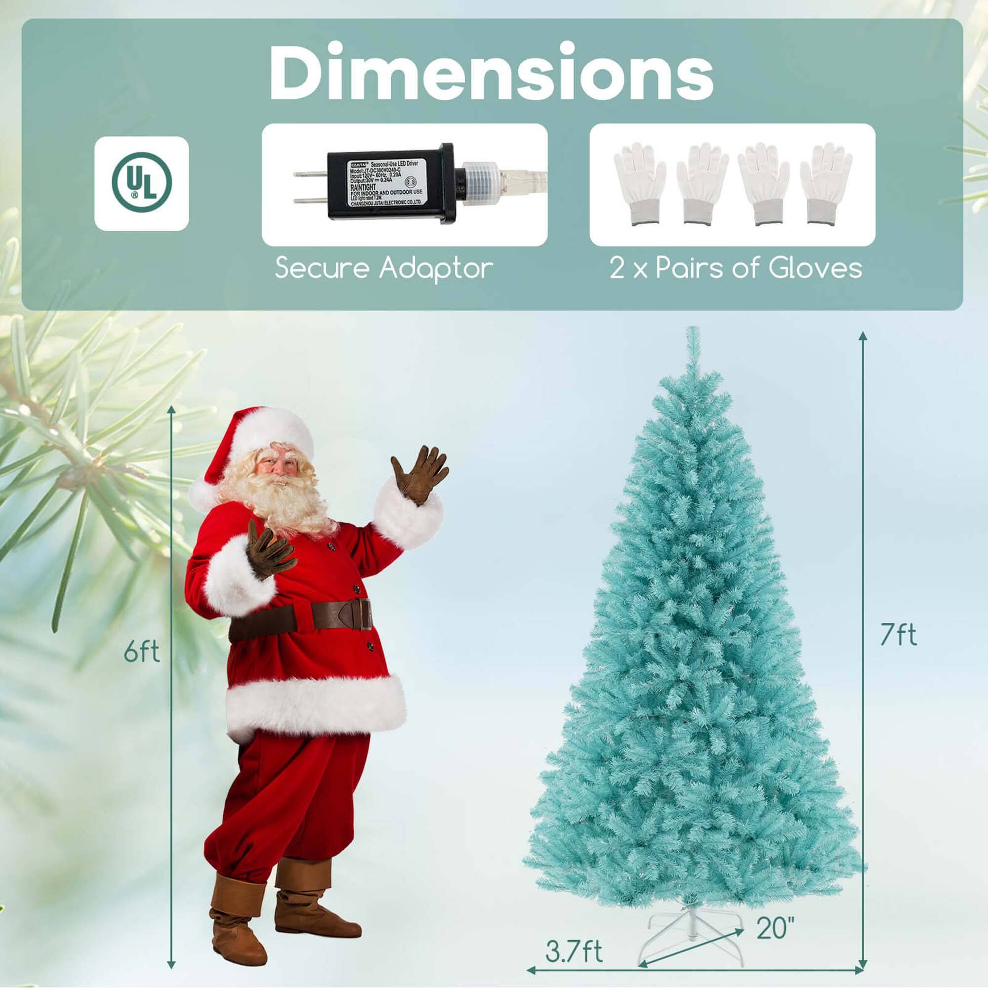 Dimensions: UL d - Secure Adaptor, 2 x Pairs of Gloves, 6ft, 7ft, 3.7ft, 20"