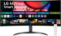 LG - MyView 34" WQHD 100Hz 5ms Smart Monitor with HDR10 - Black - Black - Front_Zoom