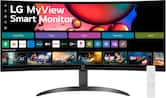 LG - 34" WQHD 100Hz 5ms Smart Monitor with HDR10 (HDMI, USB-A) - Black