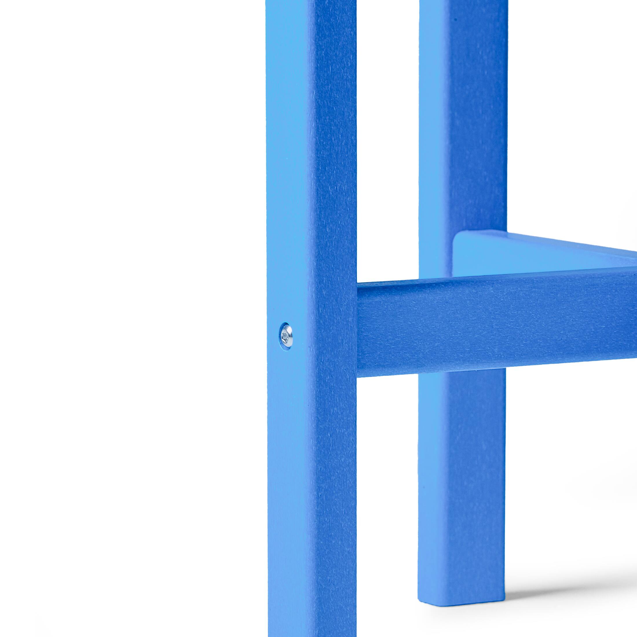 Alt View 6. WestinTrends - WestinTrends Dylan Adirondack Round Outdoor Side Table - Pacific Blue.