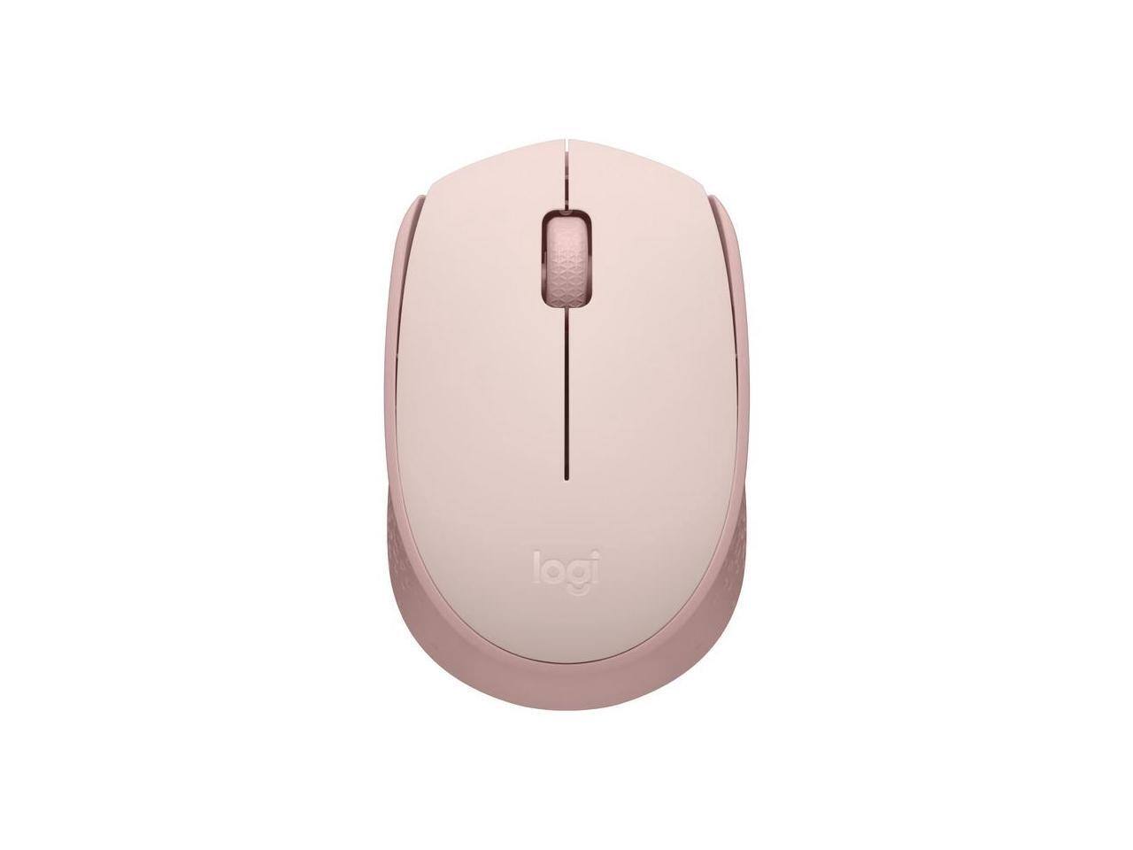 Alt View 3. Logitech - Logitech M170 Wireless Mouse - 2.4 GHz, Optical, 12-Month Battery, Ambidextrous - Rose - Rose.