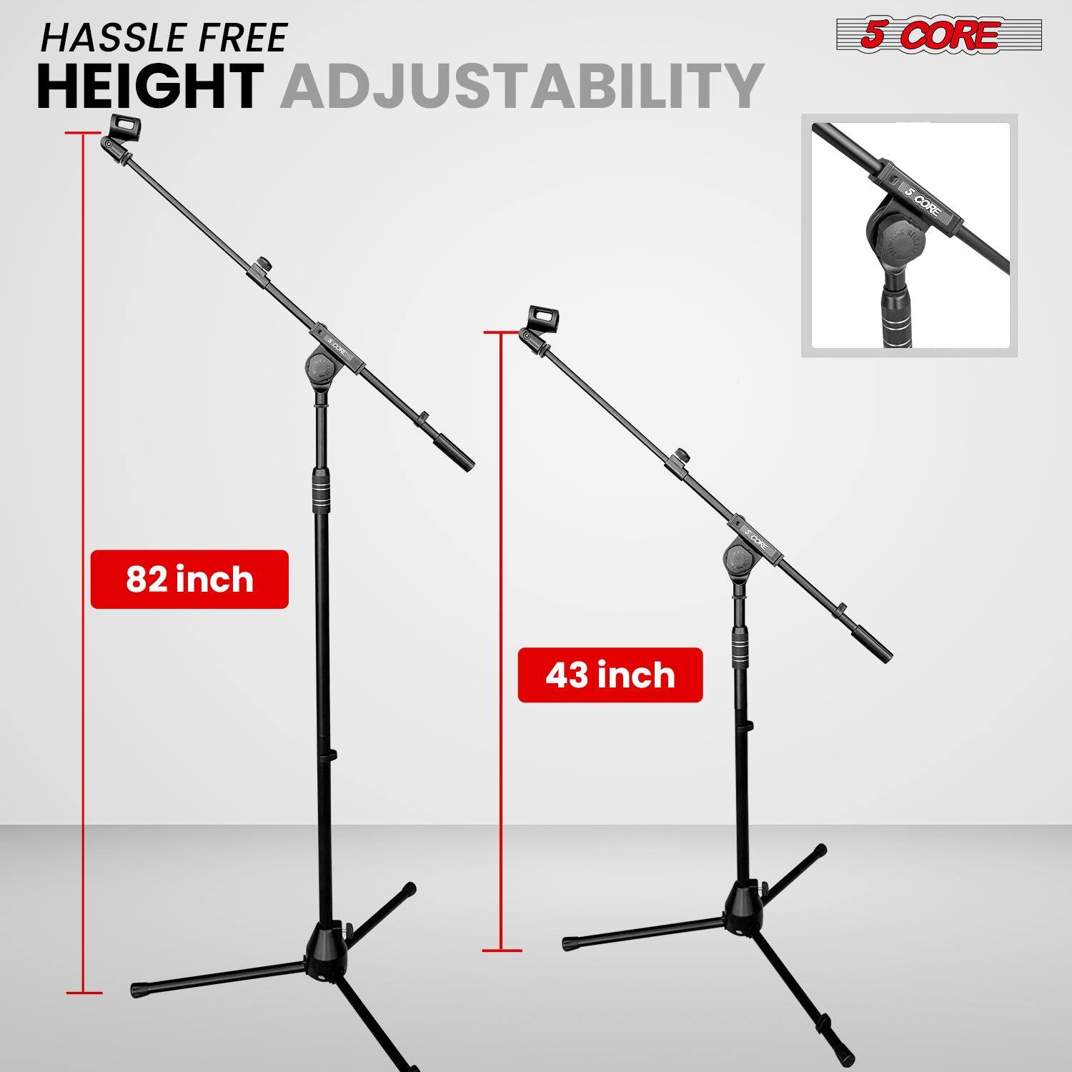 HASSLE FREE HEIGHT ADJUSTABILITY 82 inch 43 inch 5 CORE