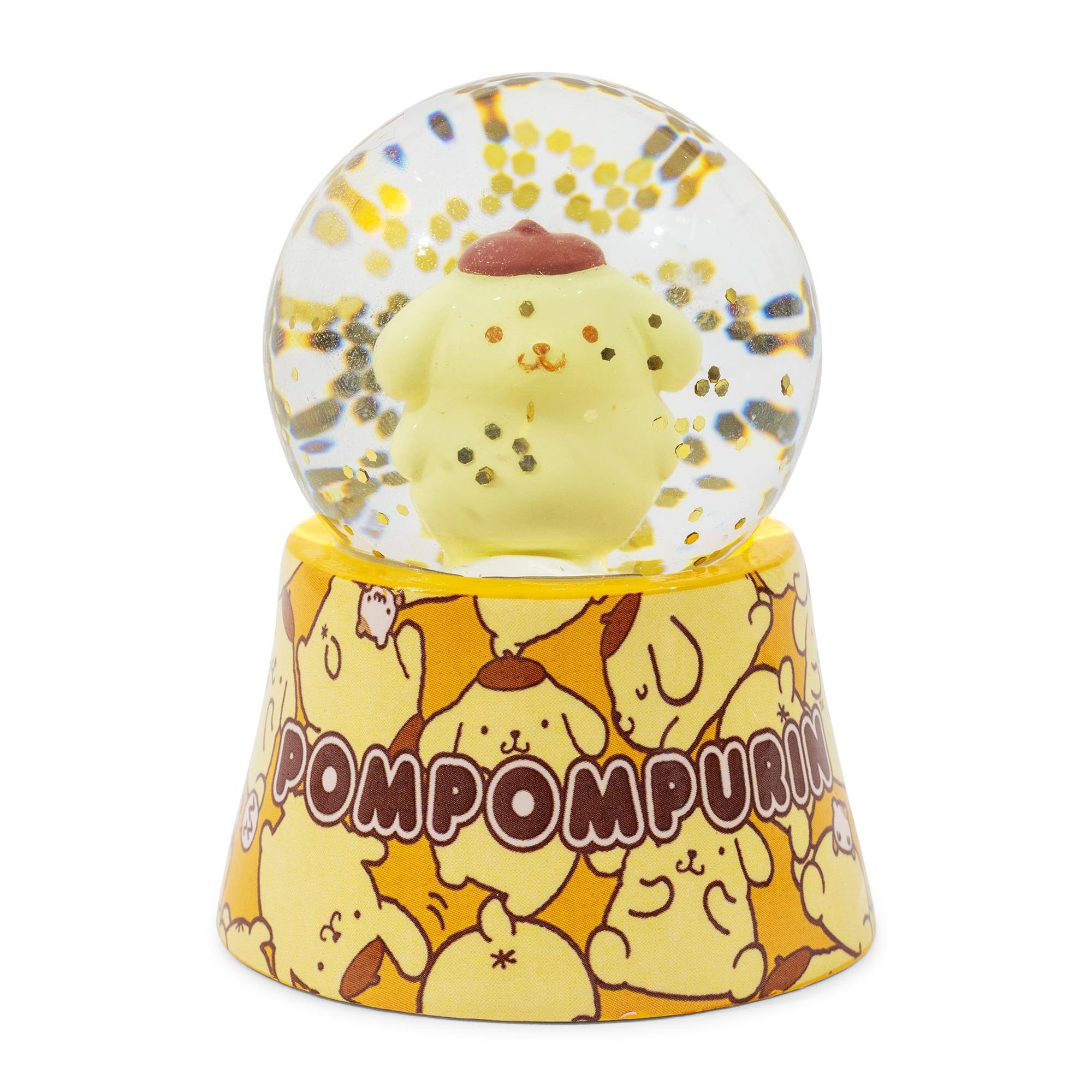 Silver Buffalo - Sanrio Pompompurin Mini Light-Up Snow Globe | 3 Inches Tall - Brown