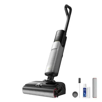 Front. MOVA - X4 Pro Wet Dry Cordless Mop Vacuum, 20000Pa Suction, Dual Edge with Hor Air Self-Drying, Zero Tangle - Black.