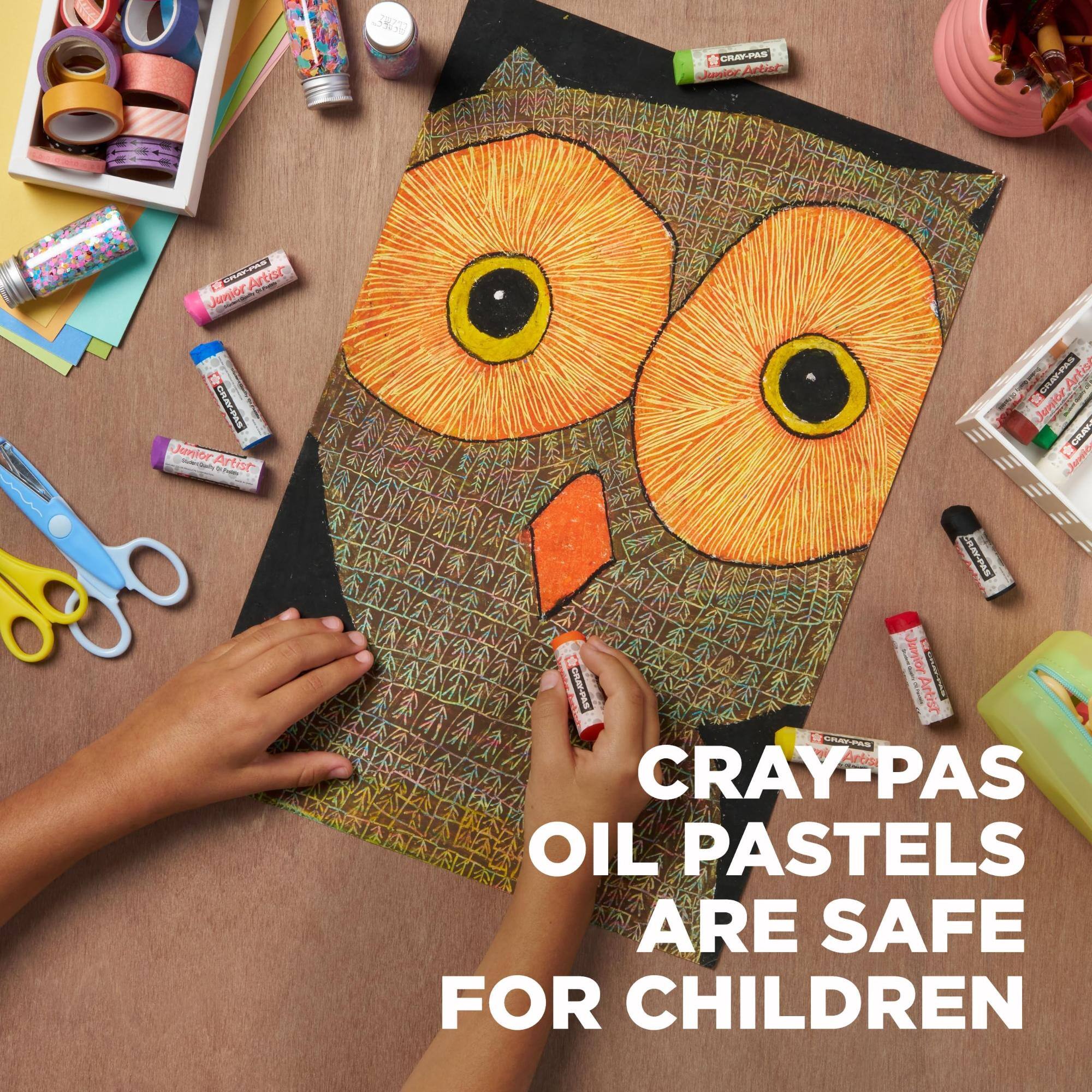 ZUPO  
CRAY-PAS Junior Artist  
Junior Artist CRAY-PAS  
Junior Artist CRAY-PAS  
CRAY-PAS THINHOL  
CRAY-PAS OIL PASTELS ARE SAFE FOR CHILDREN
