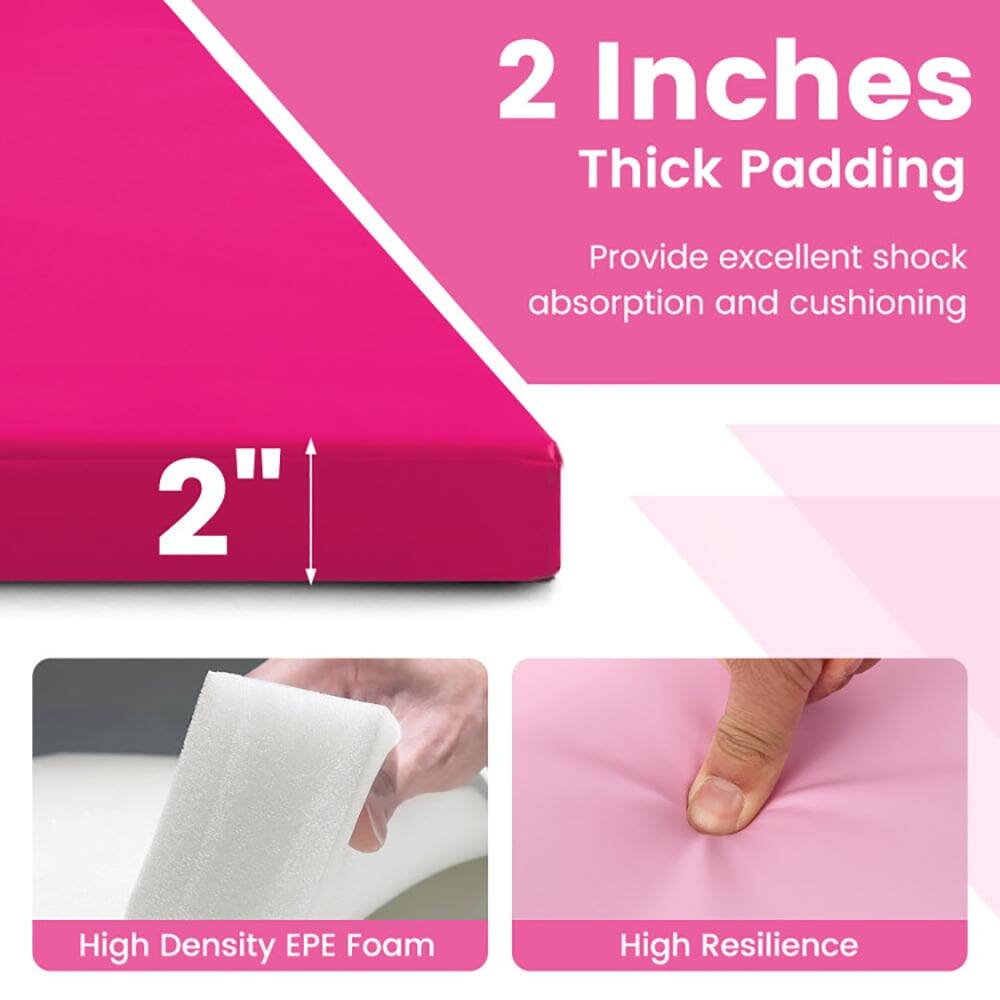 2 Inches Thick Padding  
Provide excellent shock absorption and cushioning  

2" High Density EPE Foam  
High Resilience