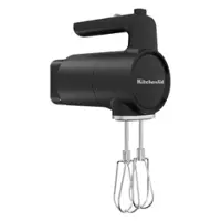 KitchenAid - 7- Speed Go Cordless Hand Mixer with Battery - Black - Front_Zoom