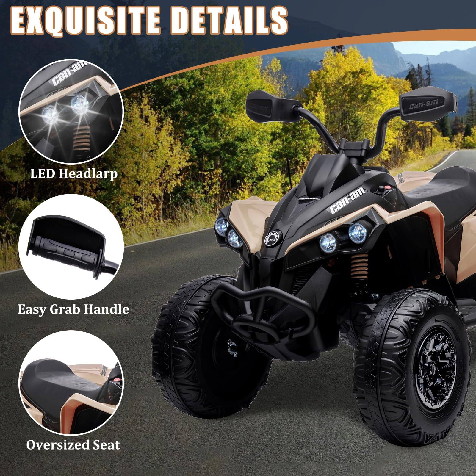 EXQUISITE DETAILS

- LED Headlamp
- Easy Grab Handle
- Oversized Seat