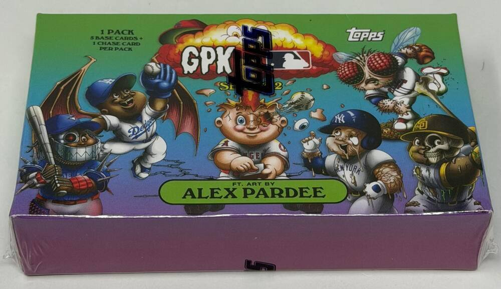 1 PACK TOPPS SBASE CARDS 1 CHASE CARD PER PACK GPK SE LOPPS 2 NY Dodger GE ENYORK FT. ART BY ALEX PARDEE