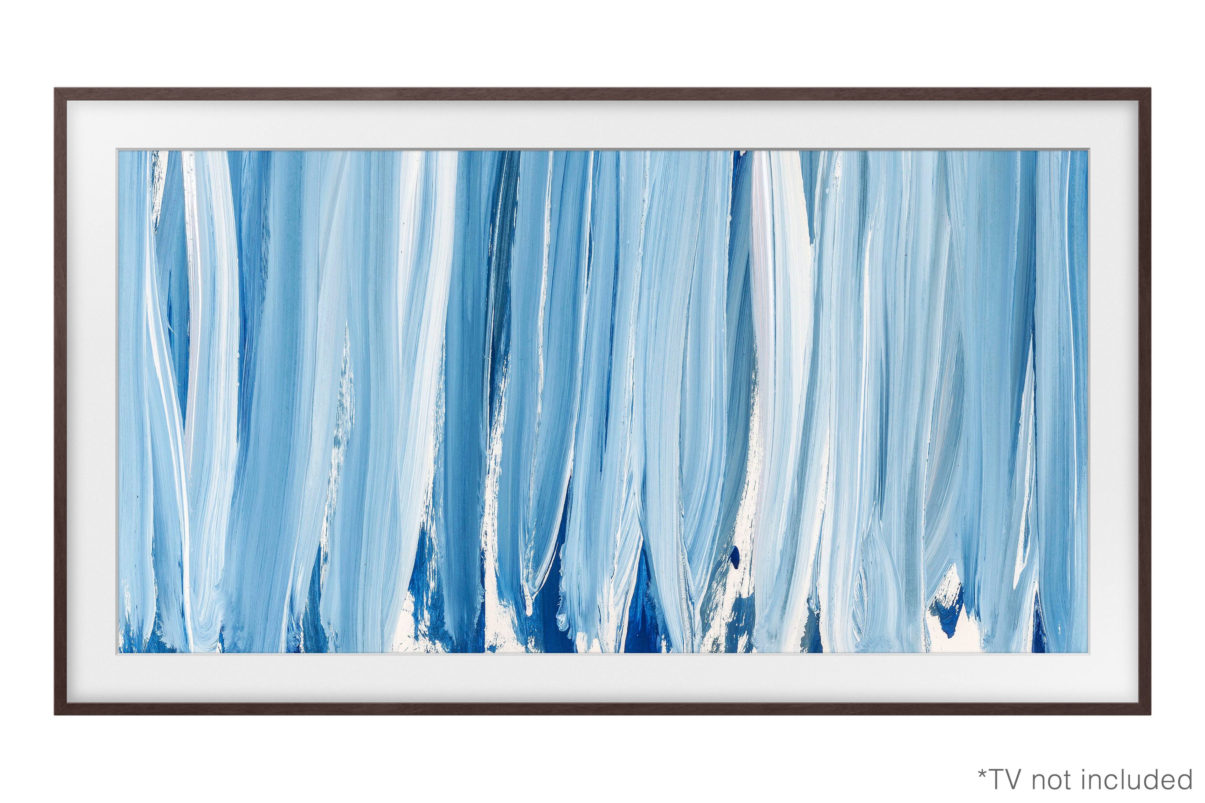 Samsung - 85" The Frame Customizable Bezel - Modern - Brown