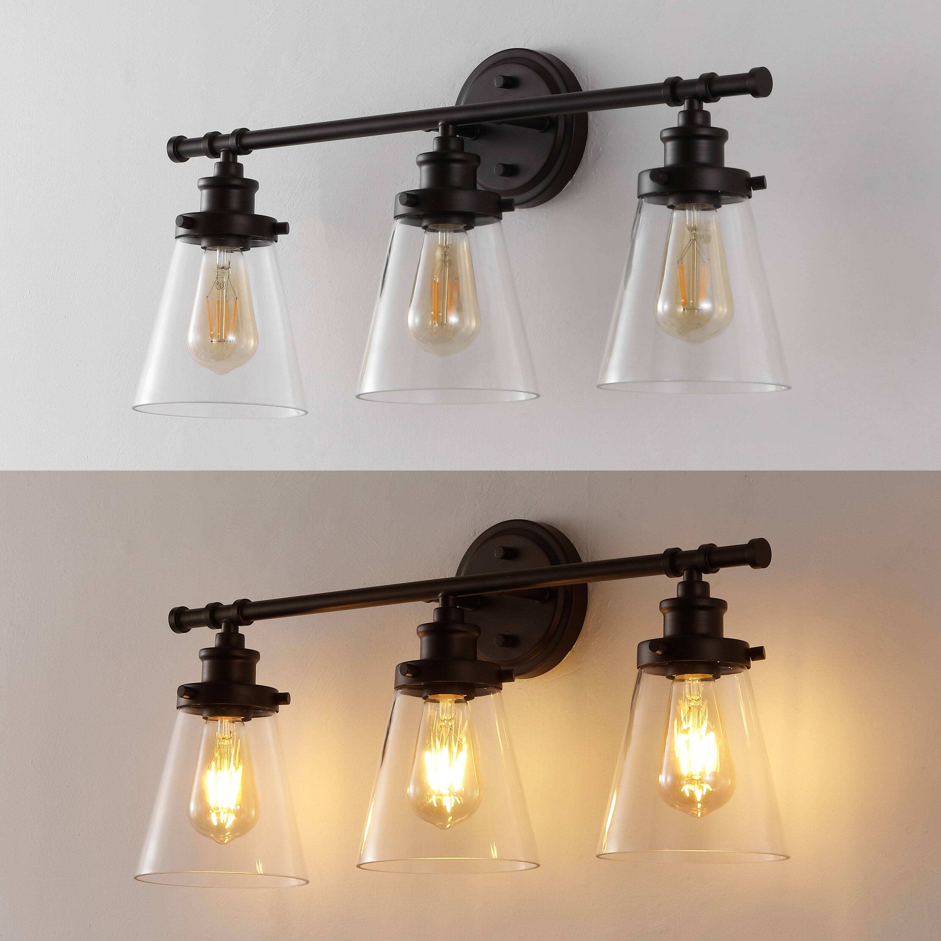 Alt View 5. Jonathan Y - Hollis 23.75" 3-Light Traditional Vanity Light with Bathroom Hardware Accessory Set, Oil Rubbed Bronze (5-Piece) - Oil Rubbed Bronze.