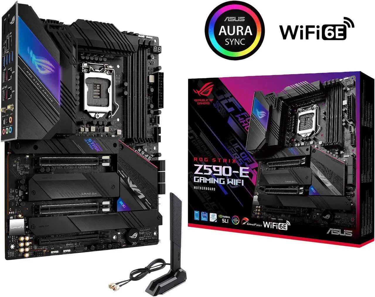 ASUS ROG STRIX Z590 E GAMING WIFI LGA 1200 Intel Z590 ATX Intel