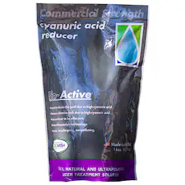 Bio-Active - Non Polluting Cyanuric Acid Reducer Powder for Swimming Pools, 16 Oz - Black