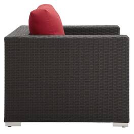 Sojourn Outdoor Patio Sunbrella® Armchair by Modway - Canvas Red