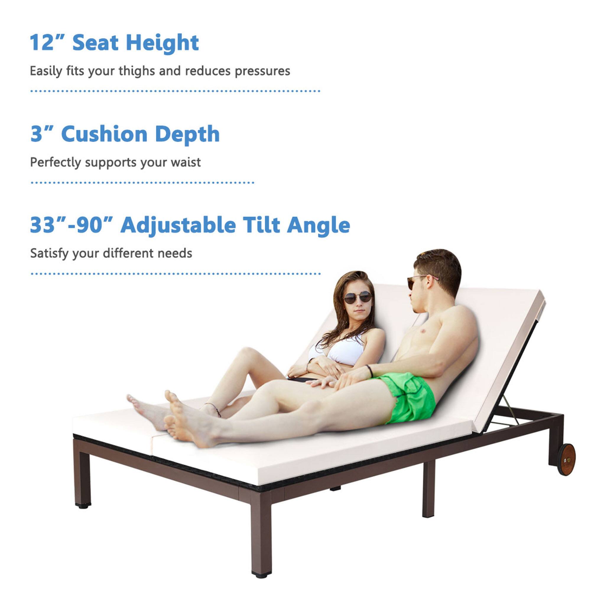 12" Seat Height Easily fits your thighs and reduces pressures

3" Cushion Depth Perfectly supports your waist

33"-90" Adjustable Tilt Angle Satisfy your different needs