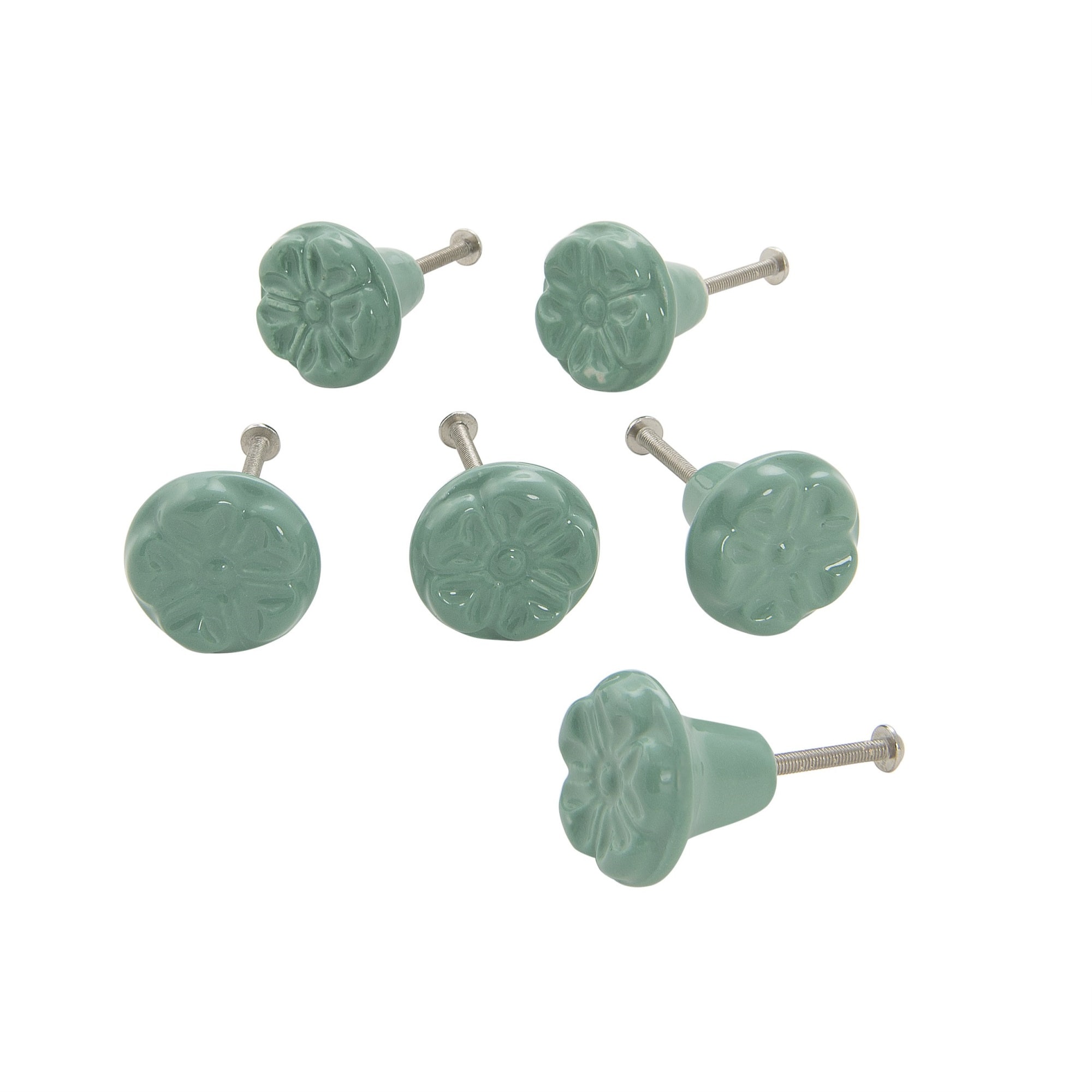 TX USA Corporation - Ceramic Clover Knob Set of 6 - Verdi Green price history on PriceWatchPro