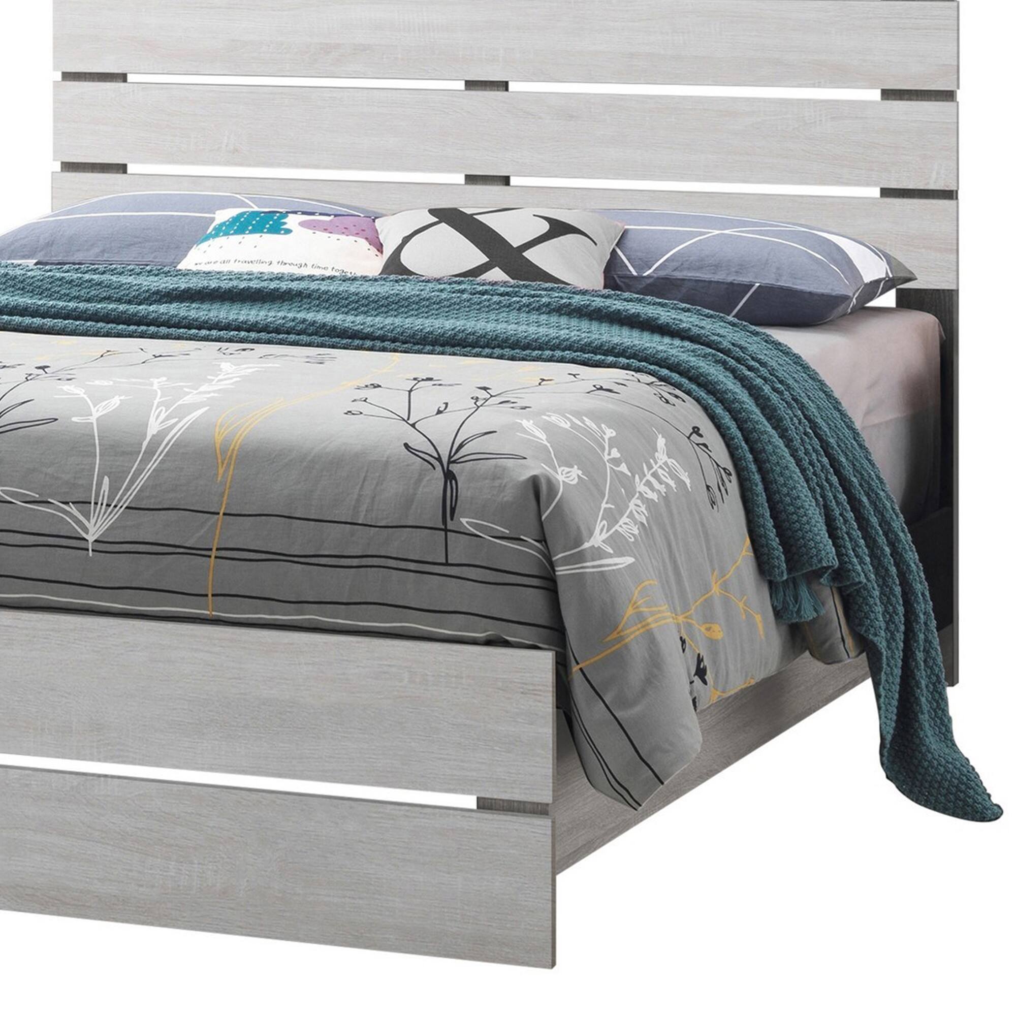 Alt View 2. Manhattan Lane - Eastern King Bed with Panel Headboard and Footboard - White.
