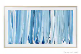 Samsung - 75" The Frame Customizable Bezel - Sand Gold Metal