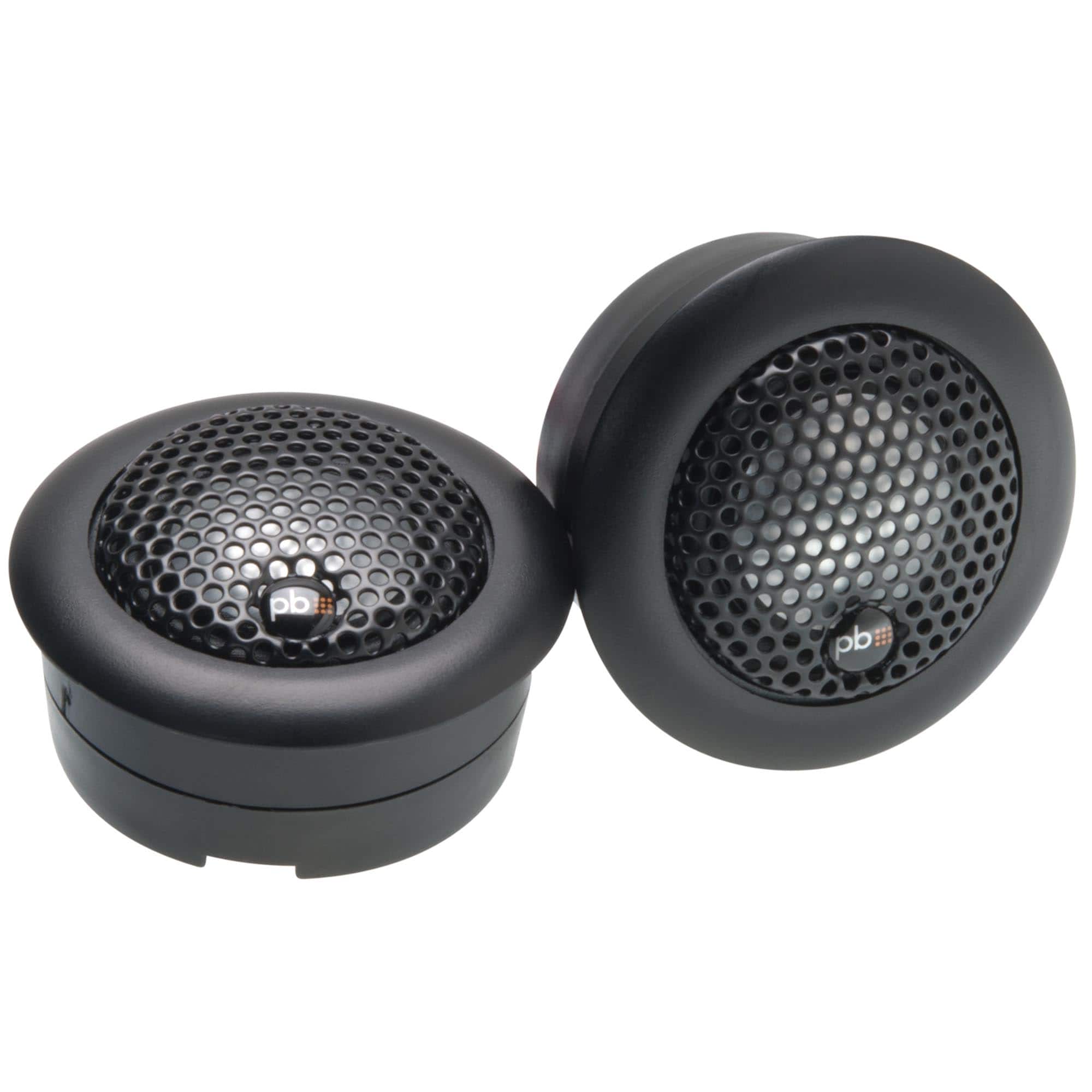 Powerbass - S-1S - 1" Silk Dome Tweeters - Pair - Black/Gray