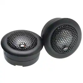Powerbass - S-1S - 1" Silk Dome Tweeters - Pair - Black/Gray