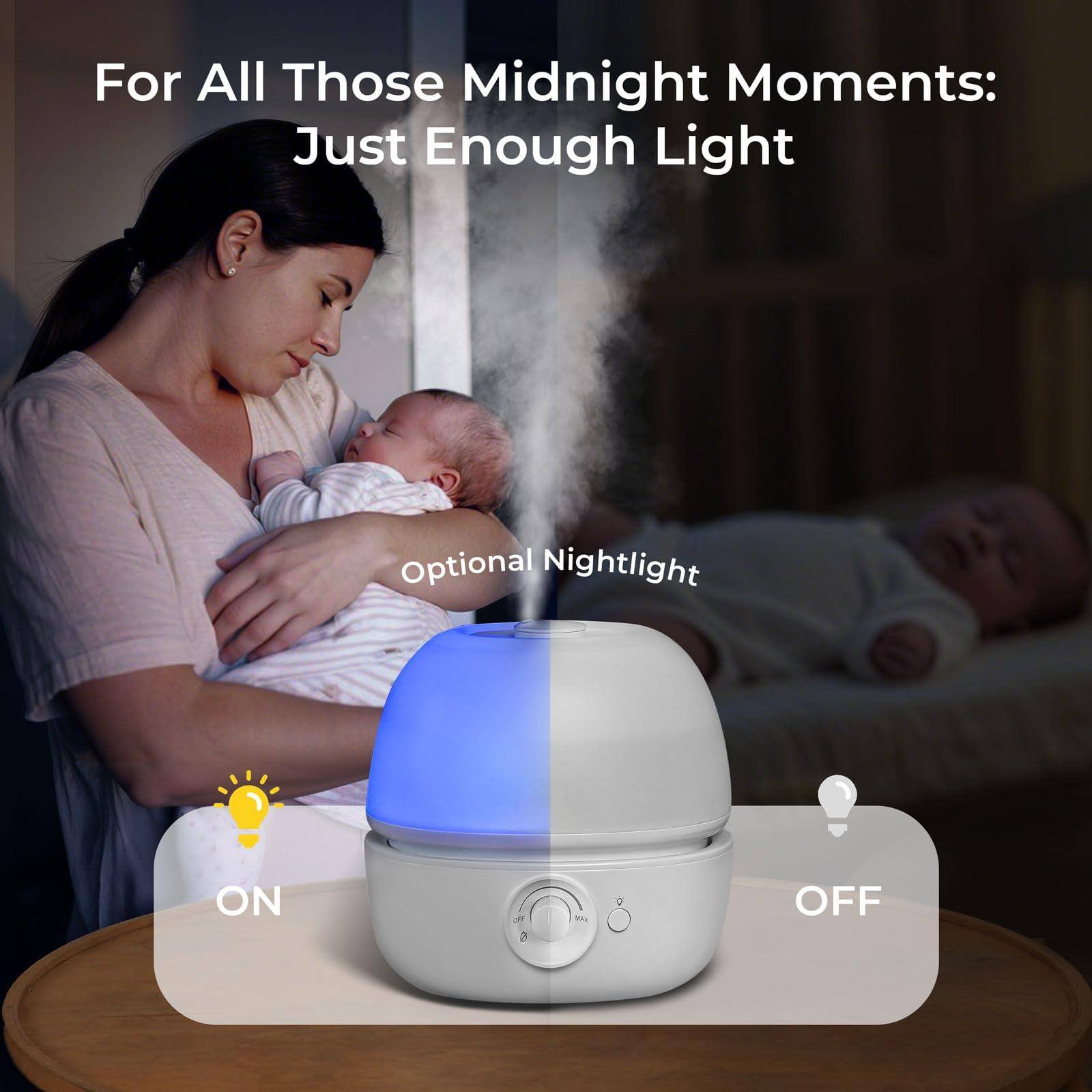 For All Those Midnight Moments:  
Just Enough Light  

Optional Nightlight  

ON  
OFF