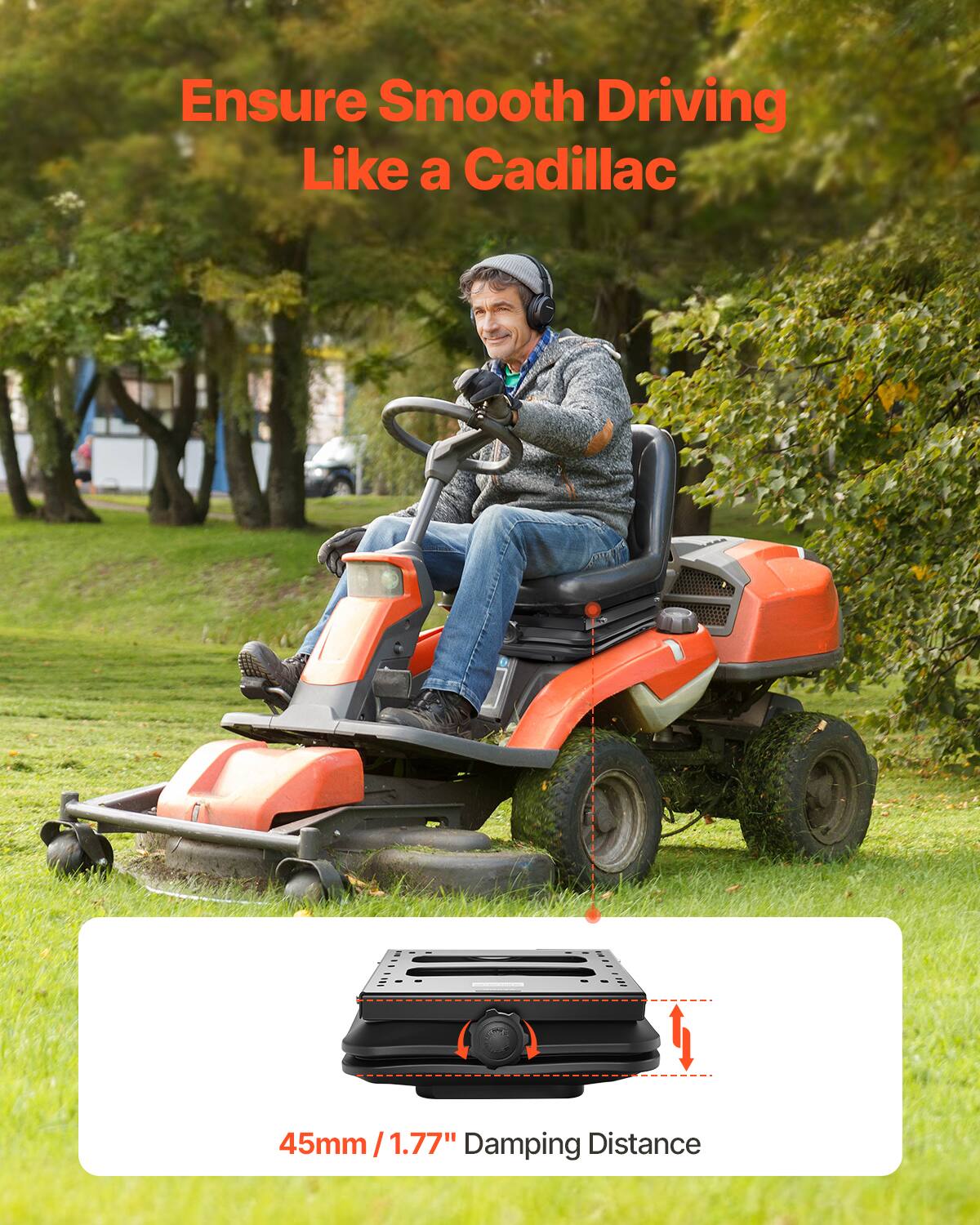 Ensure Smooth Driving Like a Cadillac

45mm / 1.77" Damping Distance