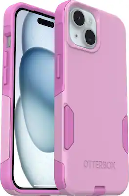 OtterBox - Commuter Series Hard Shell Case for Apple iPhone 17e, Apple, iPhone 16e, iPhone 15, iPhone 14, & iPhone 13 - Run Wildflower (Pink)