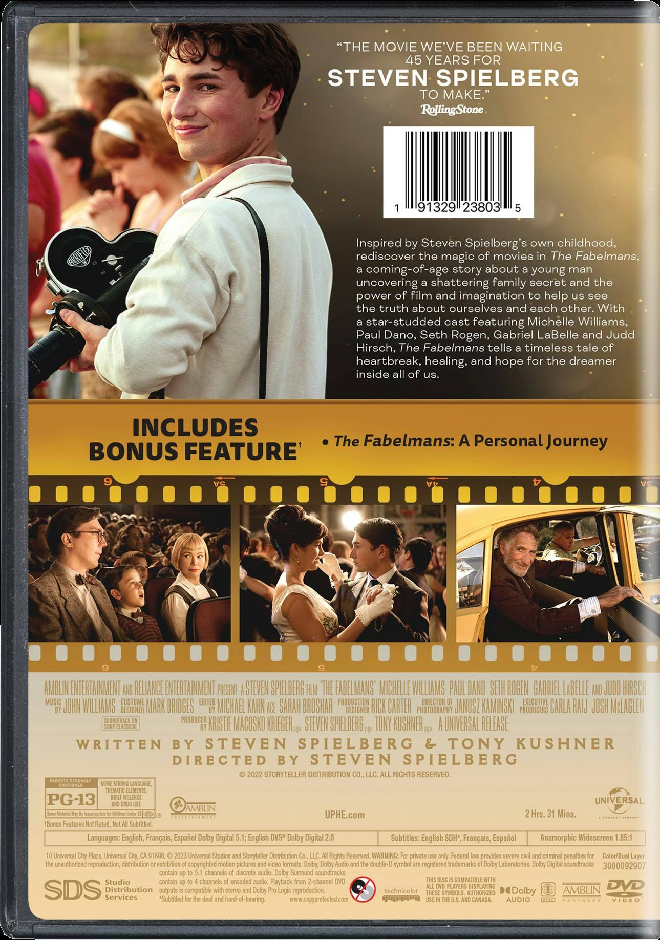 Back. The Fabelmans [DVD].