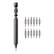 Front. HOTO - 24-in-1 Precision Screwdriver, Pen Shape Manual Screwdriver, 24 pcs S2 Steel Bits, for Electronics, Glasses - Gray.