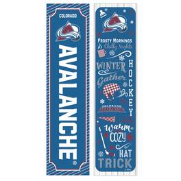 Evergreen Enterprises - Colorado Avalanche 47" Double Sided Winter Leaner Fan Sign - Multicolor