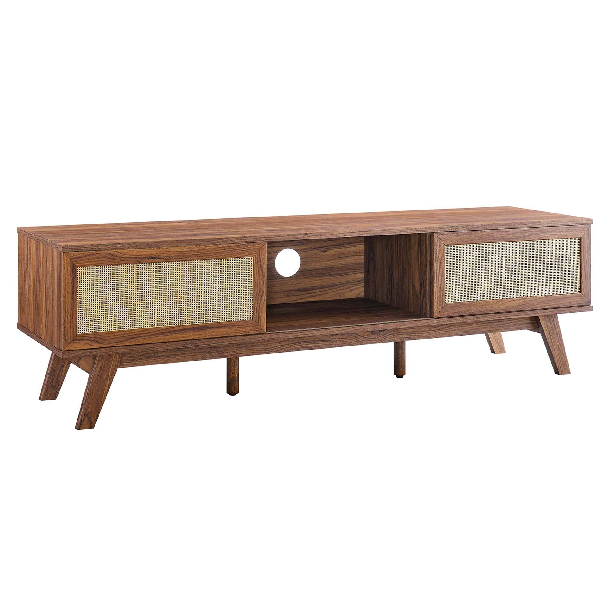 Angle. Modway - Soma 60" TV Stand by Modway - Walnut.