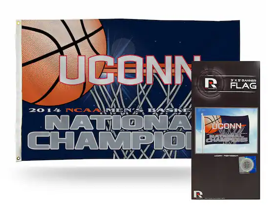 UCONN
2014 NCAA MEN'S BASKETBALL
NATIONAL CHAMPIONS
3' x 5' BANNER FLAG
UCONN
2014 NCAA MEN'S BASKETBALL
NATIONAL CHAMPIONS
UCONN - FGBH028BCN