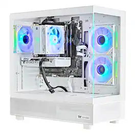 TECHWHIZ - CrystalForge PC - ( Intel Core i7-14700KF - RTX 5070 - 32 GB RAM DDR 5 - 2 TB SSD - Windows 11 P - Wifi - AI Ready - White