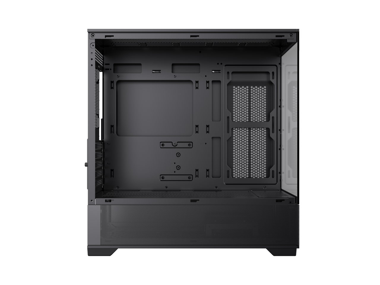 Alt View 9. GAMEMAX - GAMEMAX VISTA MB Black USB3.0 Micro-ATX Tower Tempered Glass Computer Case. Fan is Not Included. - Black.