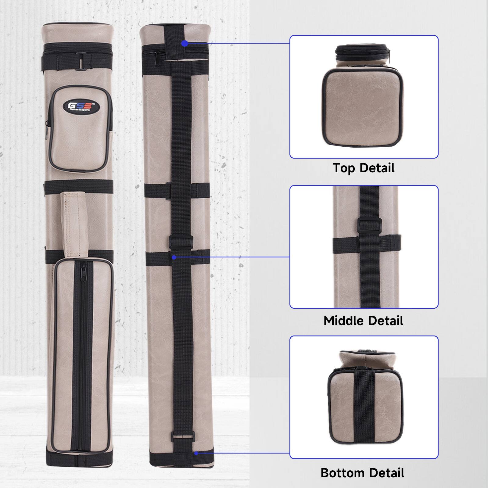 GSE Games & Sports Expert 3x6 Square Hard Pool Cue Case, Billiard