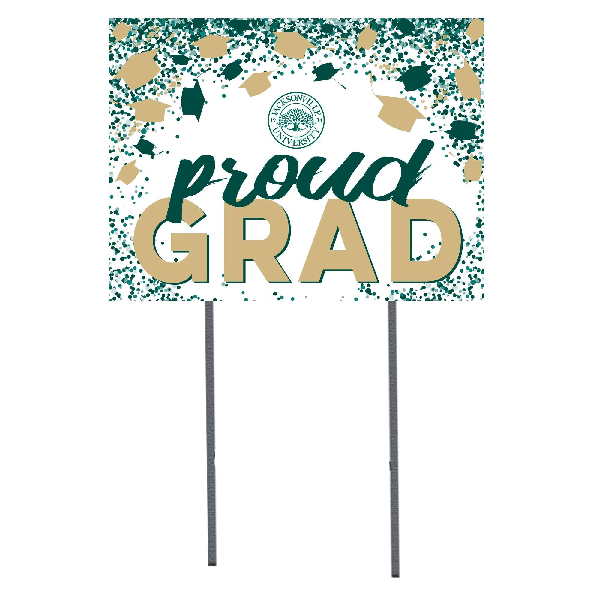 JU Dolphins 18" x 24" Proud Grad Yard Sign