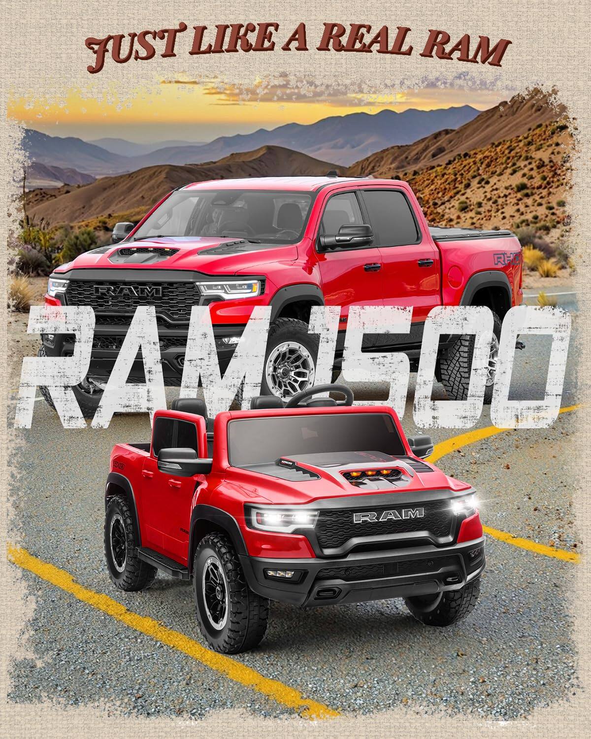 JUST LIKE A REAL RAM  
RAM 1500