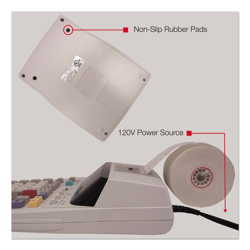 Non-Slip Rubber Pads
120V Power Source