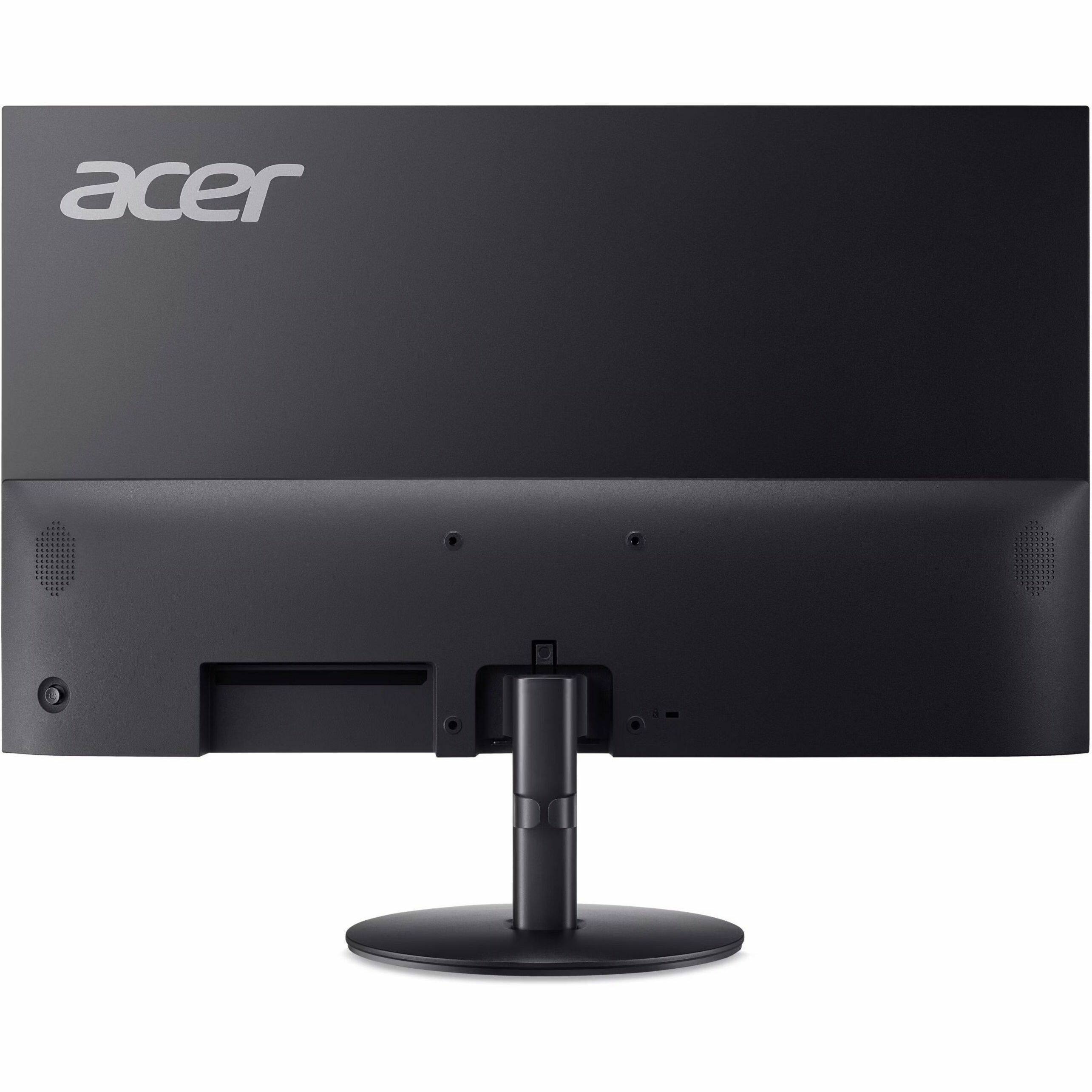 Alt View 6. Acer - Acer SA273 G0 27" Class LCD Monitor - 16:9 - Black - 27" Viewable - Adaptive Sync - 250 Nit - 1 ms - HDMI - VGA - Black.