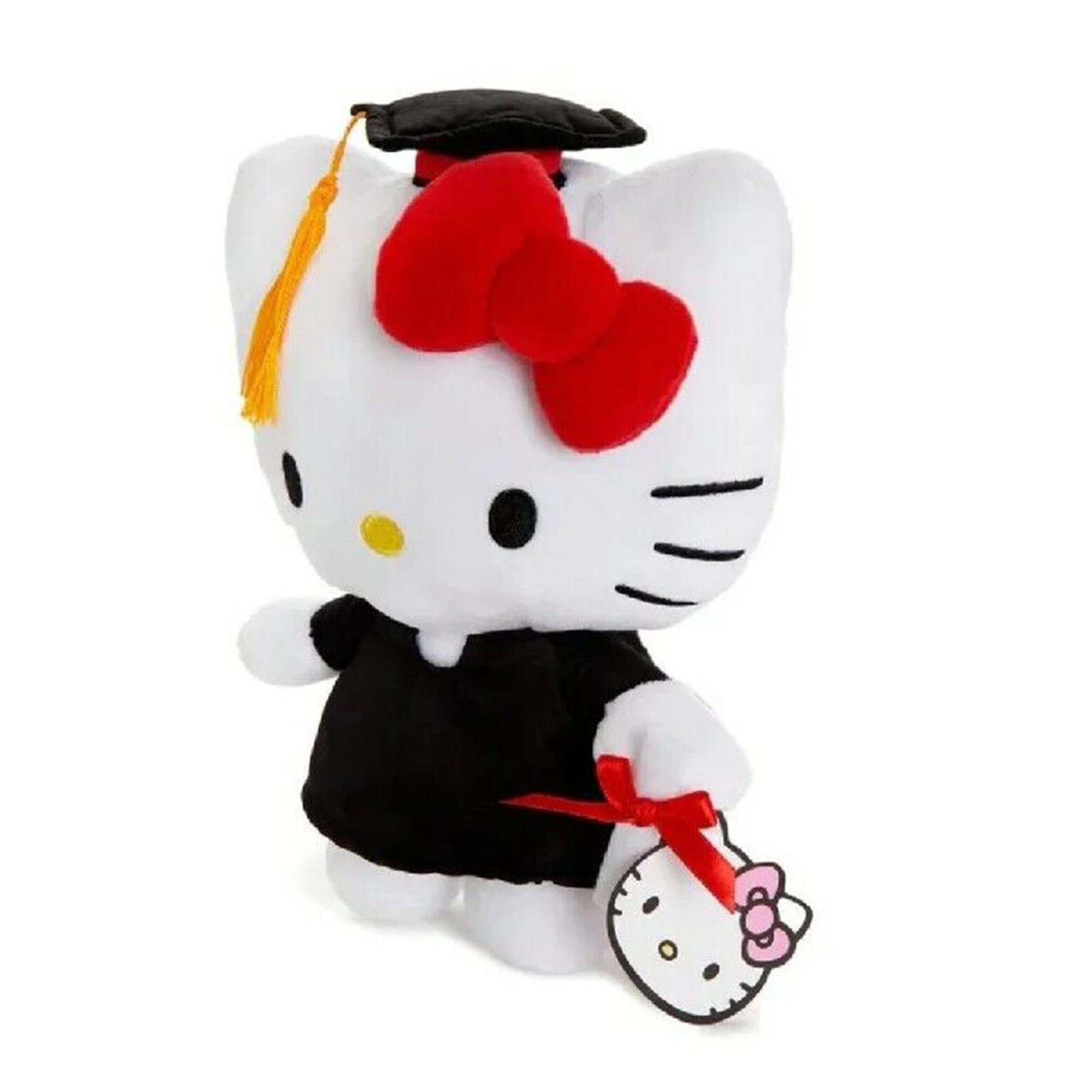 Alt View 1. Hello Kitty - Sanrio Hello Kitty Cap and Gown 10.5 Inch Plush - Red/White.