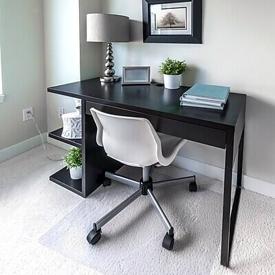 Alt View 2. Floortex - Floortex Ultimat Cleartex Carpet Chair Mat, 35" x 47", Designed for Medium-Pile Carpet, Clear Polycarbonate (118927ER) - Clear.