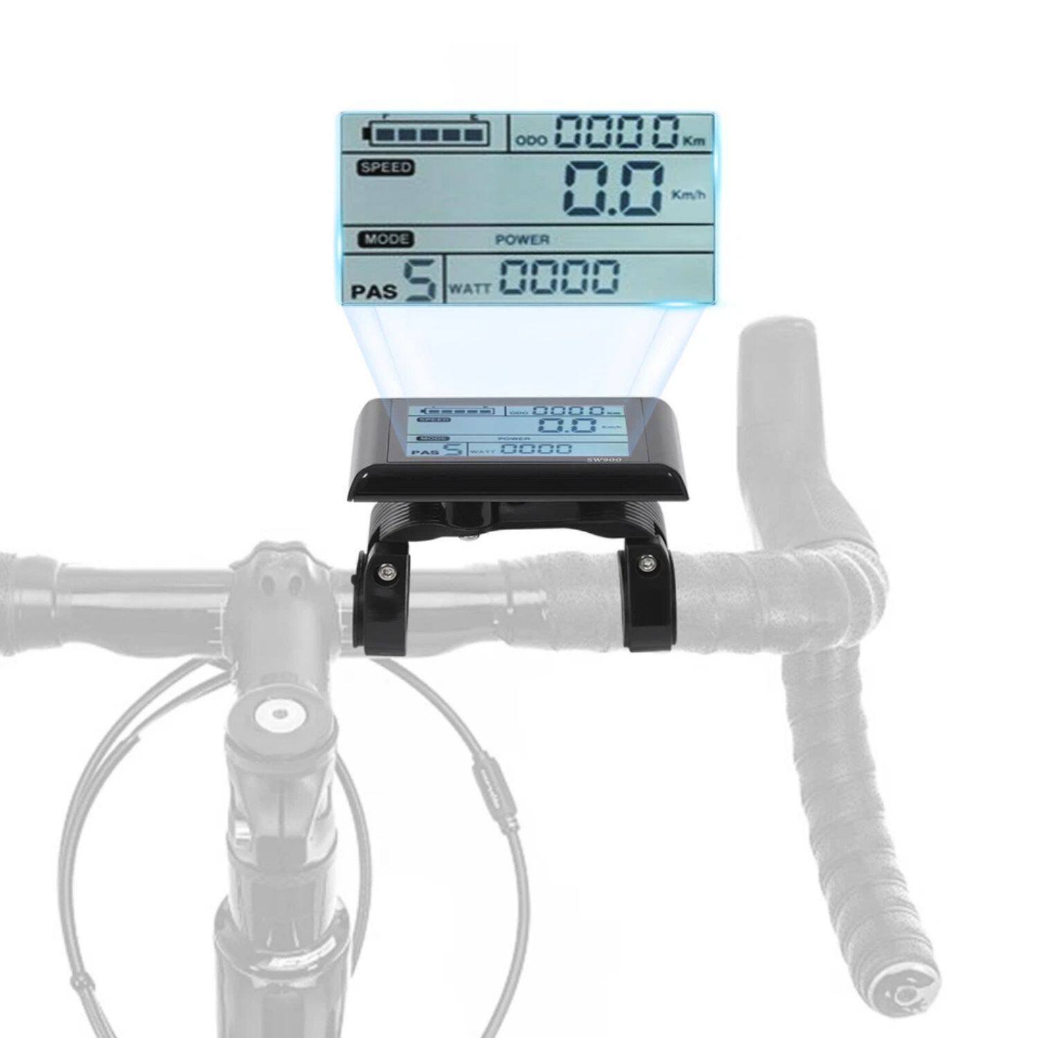 ODO 0000 Km  
SPEED 0.0 Km/h  
MODE PAS  
POWER 0000 WATT  

DODD C1: EE- S 0ODL