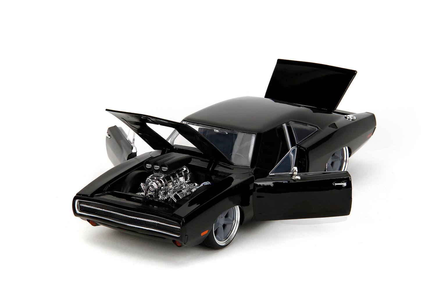 Alt View 1. Jada - 1970 Dodge Charger R/T Black "Fast X" (2023) Movie "Fast & Furious" Series 1/24 Diecast Model Car by Jada.