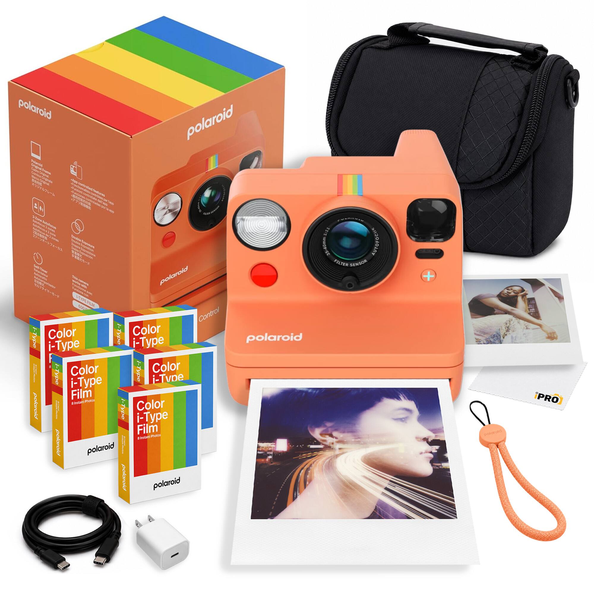 Polaroid - Now+ Generation 3 - i-Type Color Film (40) + Bag + More - Coral price history on PriceWatchPro