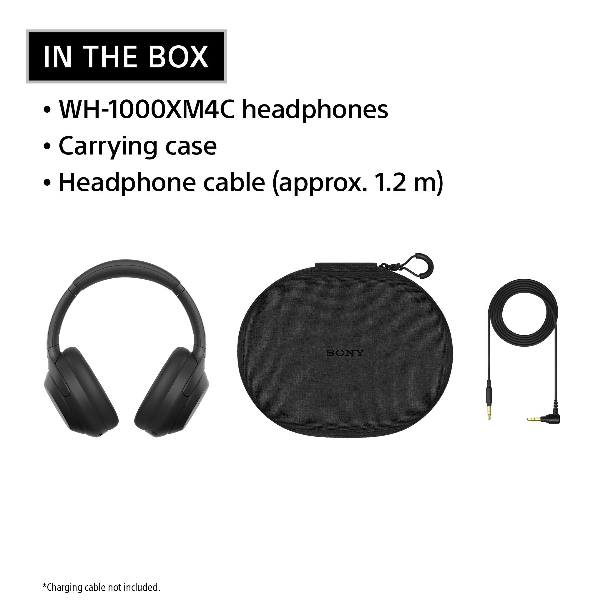 IN THE BOX
- WH-1000XM4C headphones
- Carrying case
- Headphone cable (approx. 1.2 m)

SONY

*Charging cable not included.