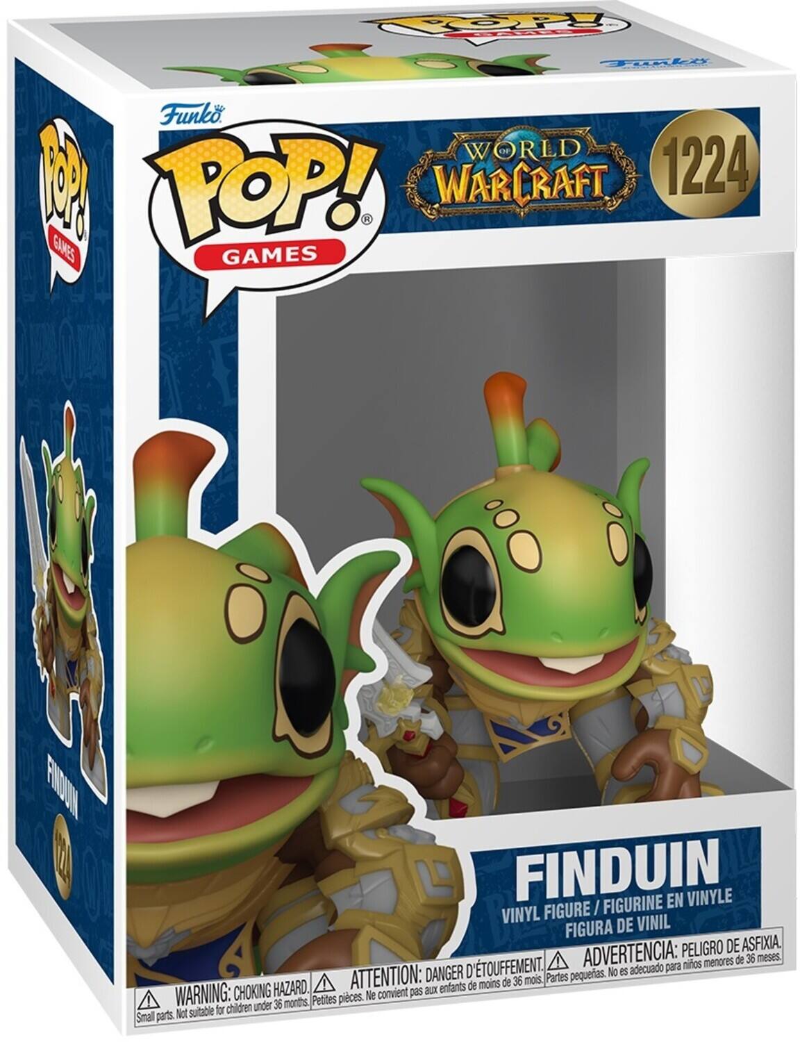 Funko POP! GAMES  
WORLD OF WARCRAFT  
1224  
FINDUIN  
VINYL FIGURE / FIGURINE EN VINYLE / FIGURA DE VINIL  

WARNING: CHOKING HAZARD. Small parts. Not suitable for children under 36 months.  
ADVERTENCIA: PELOIGRO DE ASFIXIA. TOUFFEMENT. ADVERTENCIA: para menores de 36 meses.  
DANGER D'ETOUFFEMENT. ATTENTION: aux enfants de moins de 36 mois.