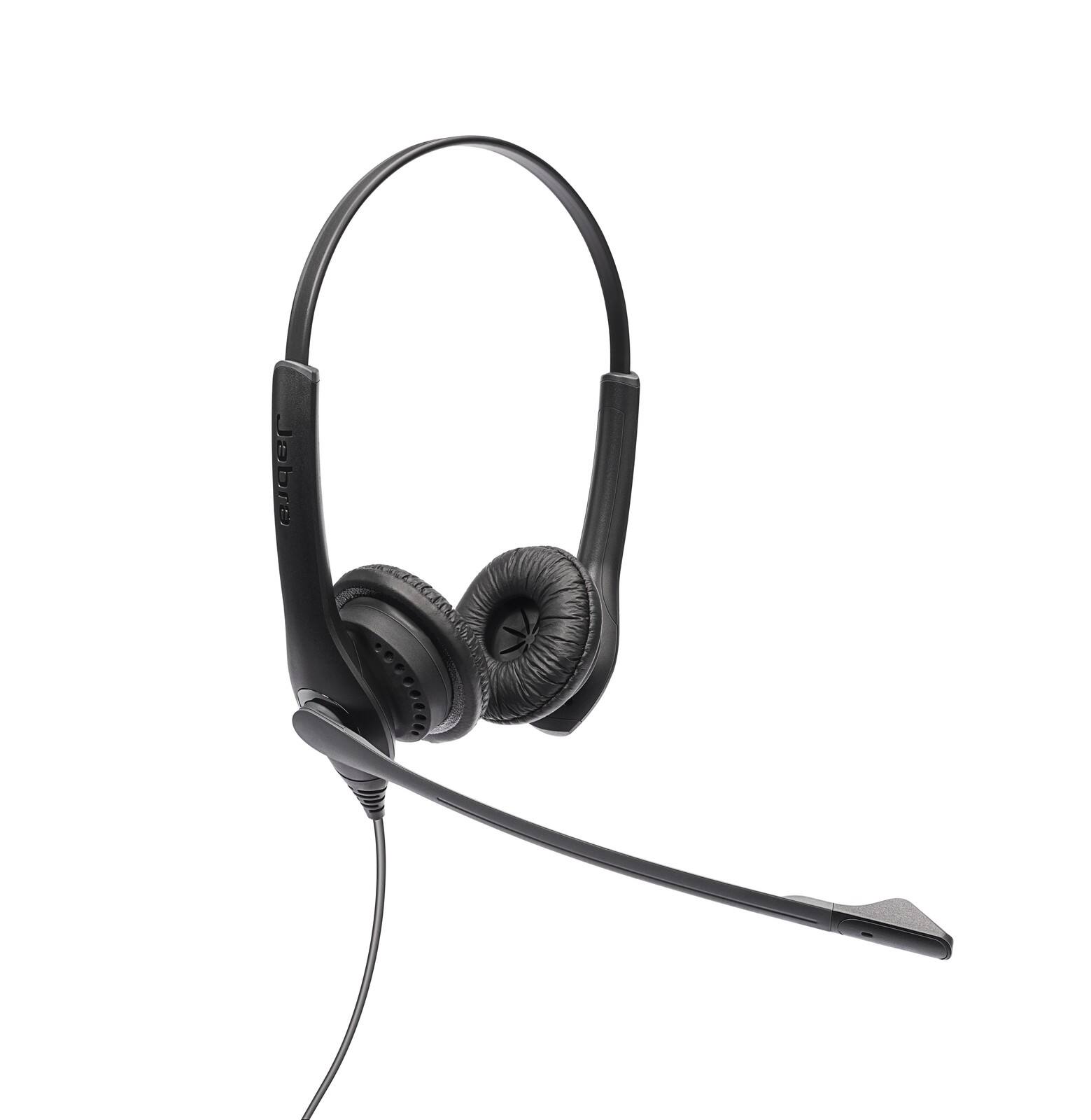 Angle. Jabra - Jabra Biz 1100 EDU Headset - Stereo - USB, Mini-phone (3.5mm) - Wired - 80 Hz to 20 kHz - On-ear, Over-the-head - Red.