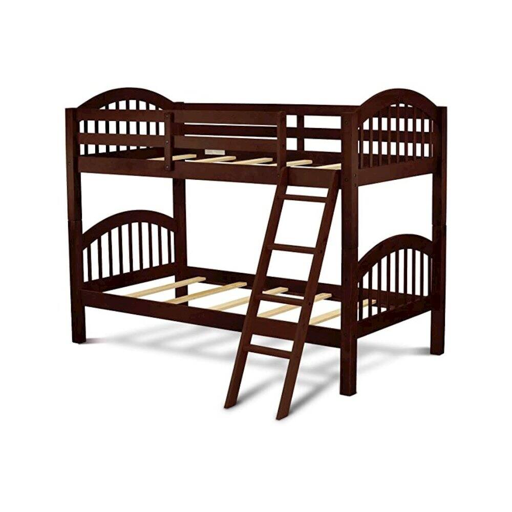 Alt View 2. East West Furniture - Youth Bunk Bed Jave - Java.