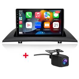 Junsun - Backup Camera 8 Core 4+64GB carplay 9"Android 15 For BMW X3 E83 2004-2012 Car Stereo Radio GPS Navi WIFI RDS DSP SWC BT - Black