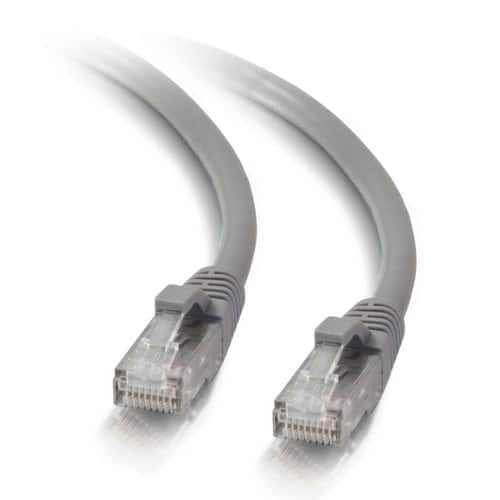 C2G - 757120003854 6-feet CAT5e Ethernet Network Patch Cable - Snagless - Unshielded (UTP) - 1x RJ-45 Male - 1x RJ-45 Male - G - Gray